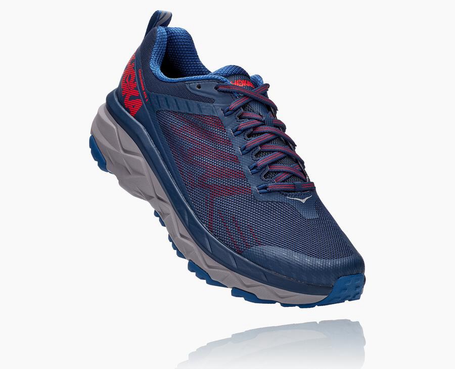 Tenis Hoka One One Trail Hombre Azul Marino - Challenger Atr 5 - PGJR56847